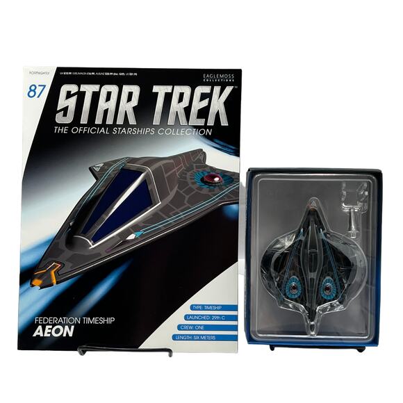 Eaglemoss 2018 Star Trek Federation Timeship Aeon Diecast Starship 87 - Picture 1 of 9